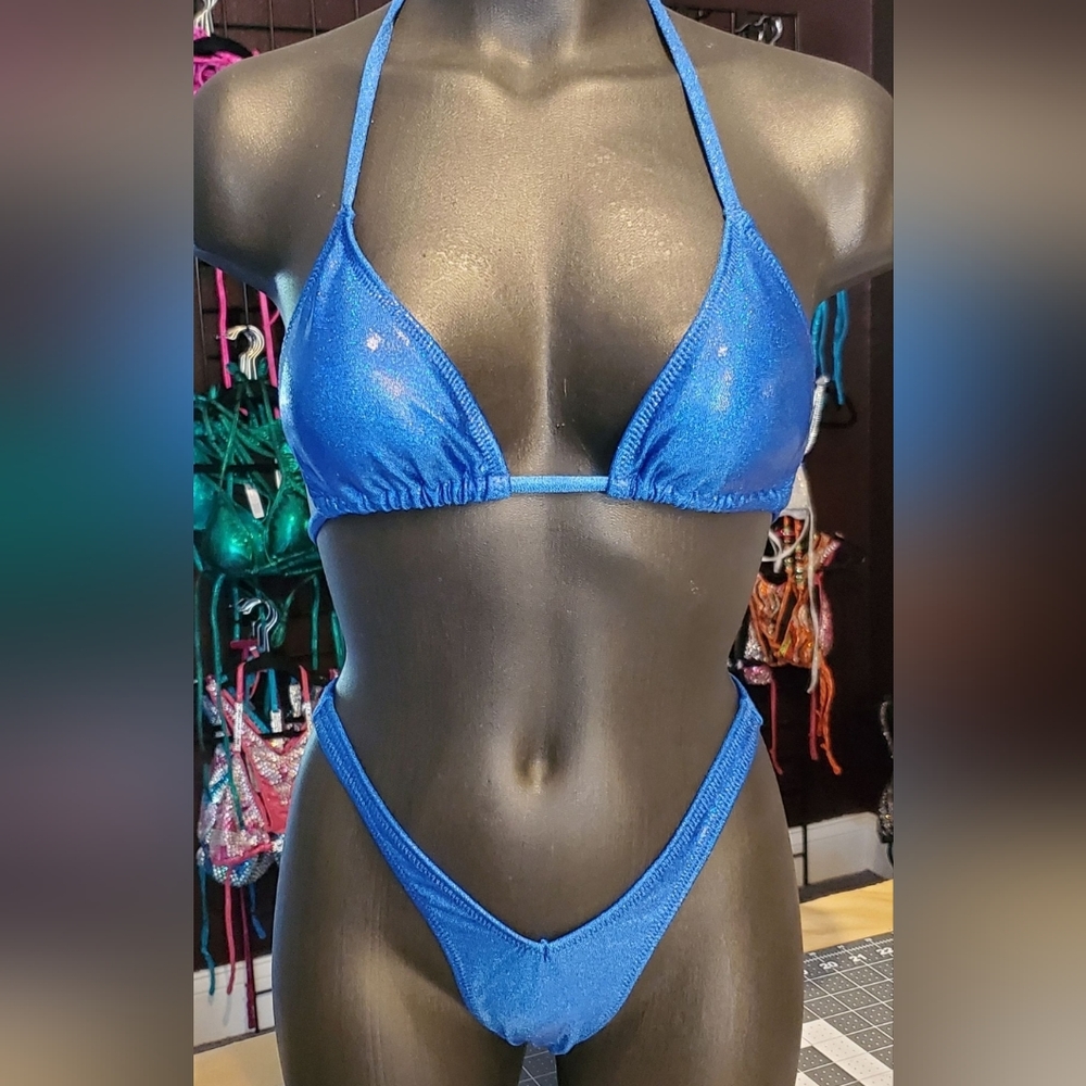 Figure/Bodybuilding/Physique Spandex suit-Royal (competition, posing pract…